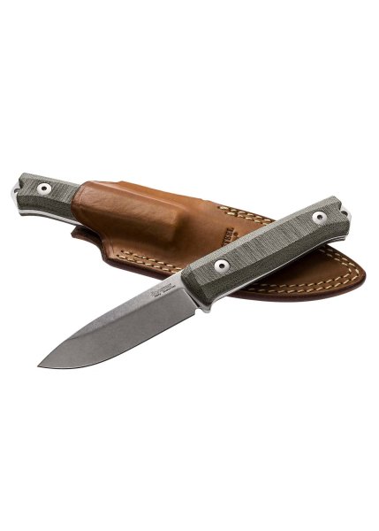 Lion Steel B40 Messer Griff aus grünem Micarta